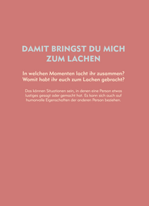 Lovebook Journal - Beispiel Kategorie "Reflexion für Paare"