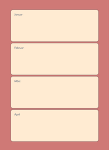 Lovebook Journal - Innenseite des Paar-Kalenders 